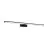 Eglo Wandleuchte Pandella 1 Aluminium Schwarz Badezimmerbeleuchtung 14W 1700lm - 840 Kaltweiß | IP44 