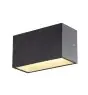 SLV Sitra M Up/Down Wandleuchte Aluminium Grau 14W 1880lm - 830-840 CCT | Außenbeleuchtung - IP65