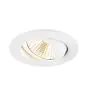 SLV New Tria 68 Spot Aluminium Weiß  Rund 11W 700lm 38D - 918-930 Dim To Warm | Ausschnitt 68mm -  Höchste Farbwiedergabe