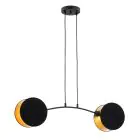 Emibig Pendelleuchte Motif Stahl Schwarz | Geeignet für 2x E27 - Max 15W