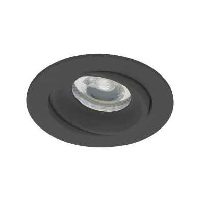 schwarzer LED-Einbaustrahler